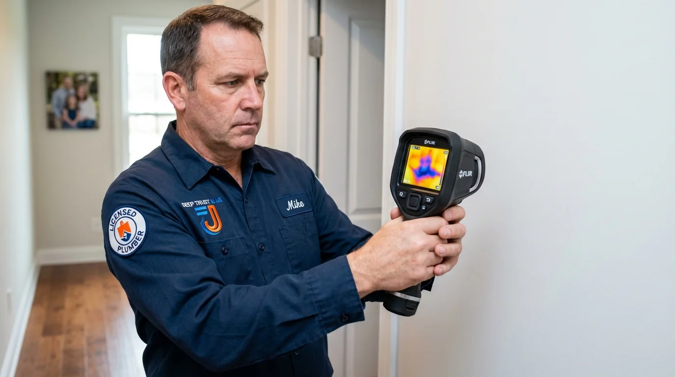 Thermal imaging leak detection by Johns Plumbing LLC in Wrentham